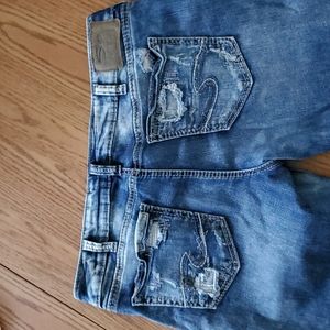 Silver Aiko mid boot size 32/33